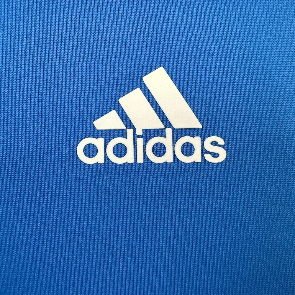 Adidas Golf PureMotion Polo Shirt Men's Large Wyoming Antelope Flats Raglan Blue